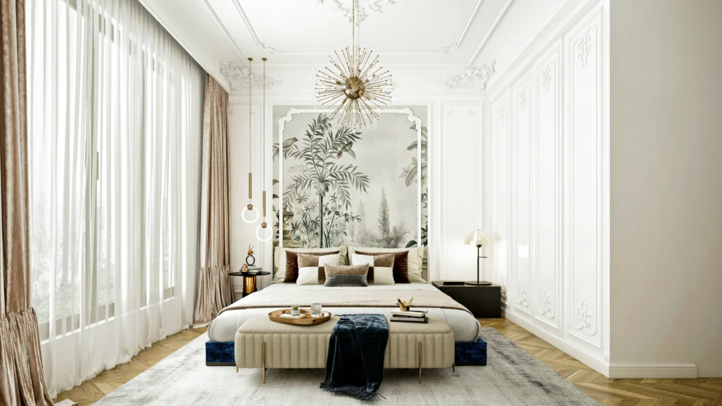 Chambre d’hôtel lumineuse