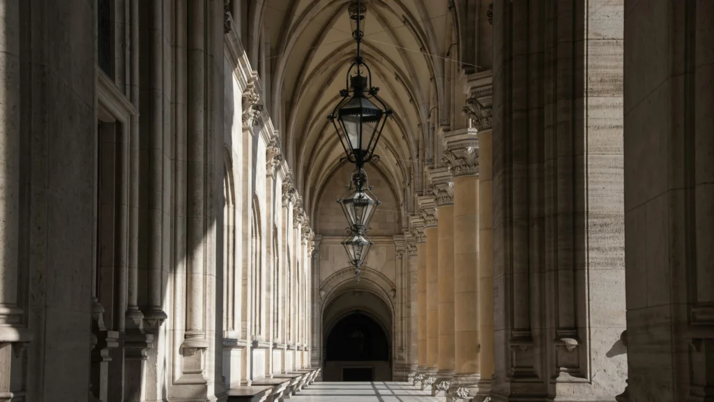 Colonnade d’un établissement d’enseignement